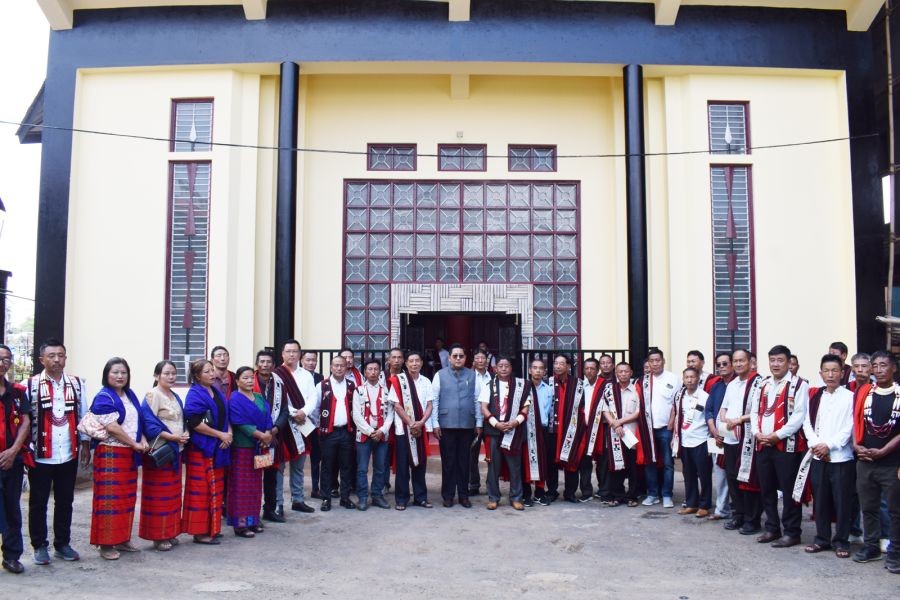 Rural assembly hall (Tatar Kilem) was inaugurated at Ungma village by Sharingain Longkumer, Speaker, Nagaland Legislative Assembly on May 3. (Morung Photo)